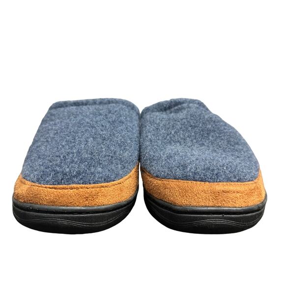 Haggar Mens Clog Slippers Size XL 11-12 Blue Felt Memory Foam Lightweight New‎ - Picture 5 of 10